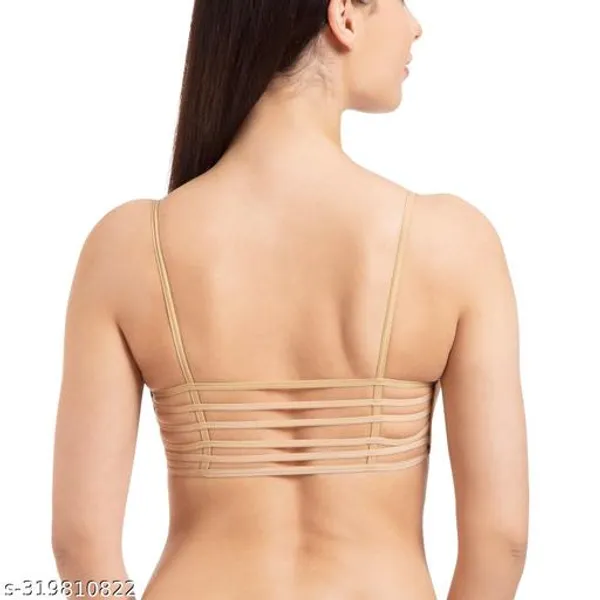 Pack_Of_3_Cream_And_Red_And_Blue_Cotton_Blend_Lightly_Padded_Everyday_Bra_For_Women_|