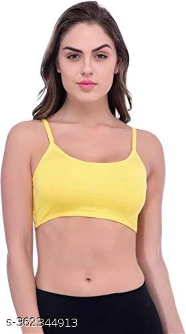 Pack_Of_4_Multicolor_Cotton_Blend_Light_Padded_Bra_For_Women_|