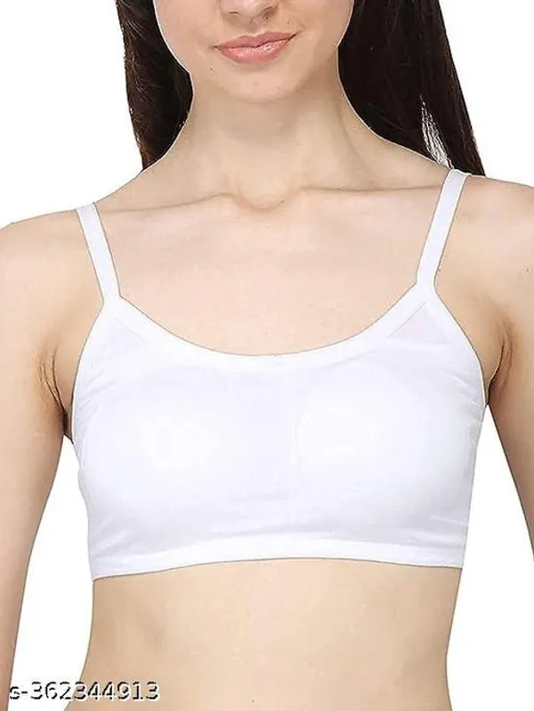 Pack_Of_4_Multicolor_Cotton_Blend_Light_Padded_Bra_For_Women_|