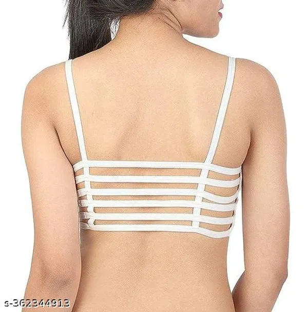 Pack_Of_4_Multicolor_Cotton_Blend_Light_Padded_Bra_For_Women_|