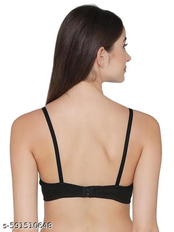 Pack_Of_3_Black_And_Pink_And_Beige_Cotton_Blend_Lightly_Padded_Three-Quarter_Coverage_Everyday_Bra_For_Women_|