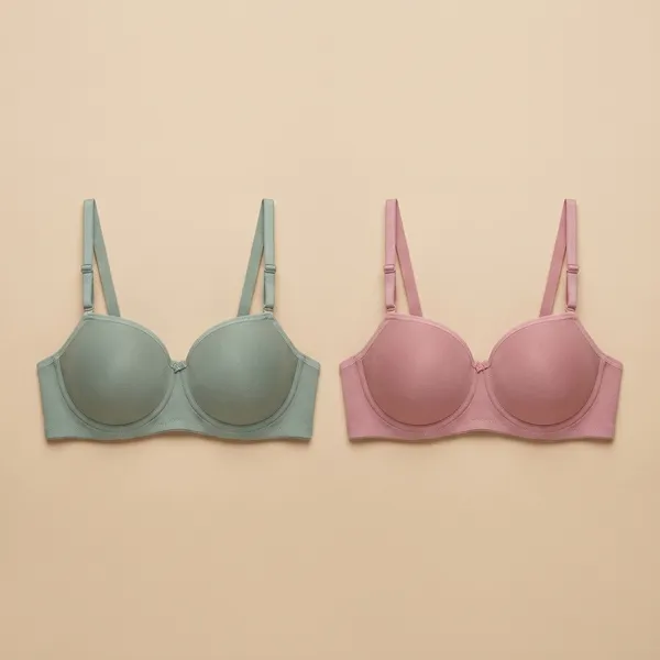 Pack_Of_2__Green_And_Pink_Cotton_Blend_Lightly_Padded_Non_Wired_Full_Coverage_T-Shirt_Bra_For_Women
