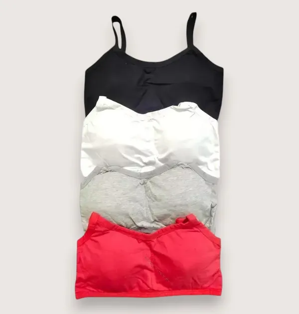 Pack_Of_4_Multicolor_Cotton_Blend_Lightly_Padded_Full_Coverage_Everyday_Bra_For_Women_|