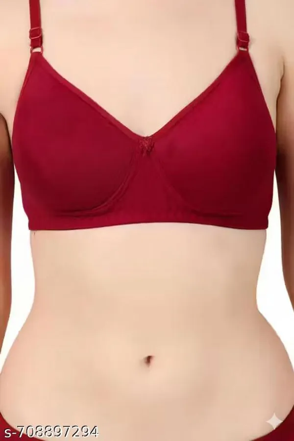 Pack_Of_2__Pink_And_Maroon_Cotton_Blend_Light_Padded_Bra_For_Women
