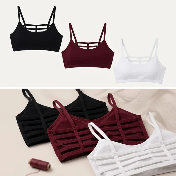 Pack_Of_3_Maroon_And_White_And_Black_Cotton_Blend_Lightly_Padded_Full_Coverage_Everyday_Bra_For_Women_|