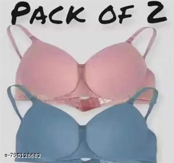 Pack_Of_2__Pink_And_Blue_Cotton_Blend_Lightly_Padded_Full_Coverage_Everyday_Bra_For_Women