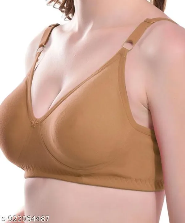 Pack_Of_3_Beige_And_Pink_And_Red_Cotton_Blend_Lightly_Padded_Non_Wired_Full_Coverage_Everyday_Bra_For_Women_|