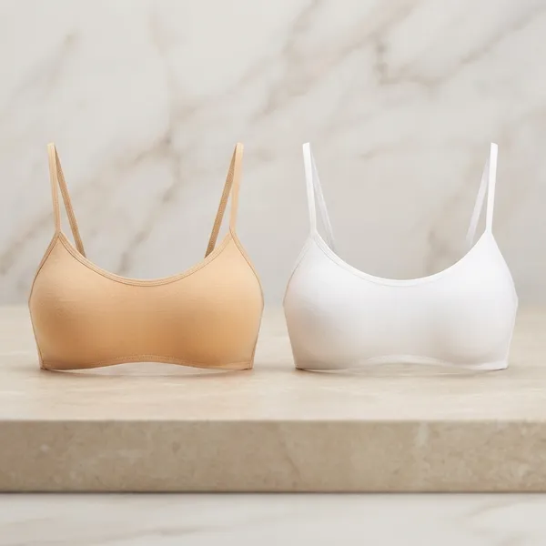 Pack_Of_2__Beige_And_White_Cotton_Blend_Light_Padded_Bra_For_Women