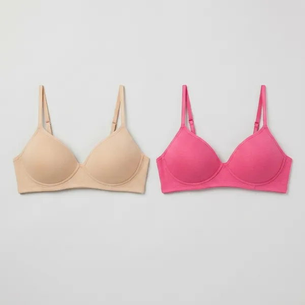 Pack_Of_2__Pink_And_Beige_Cotton_Blend_Padded_Full_Coverage_Everyday_Bra_For_Women