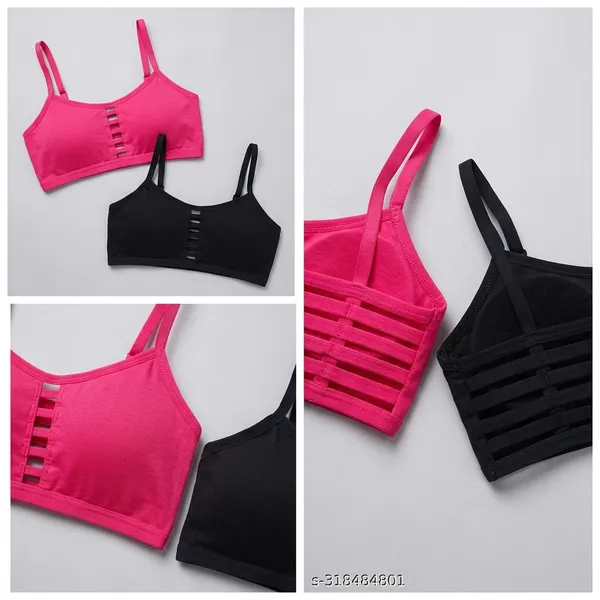 Pack_Of_2__Pink_And_Black_Cotton_Blend_Lightly_Padded_Full_Coverage_Everyday_Bra_For_Women