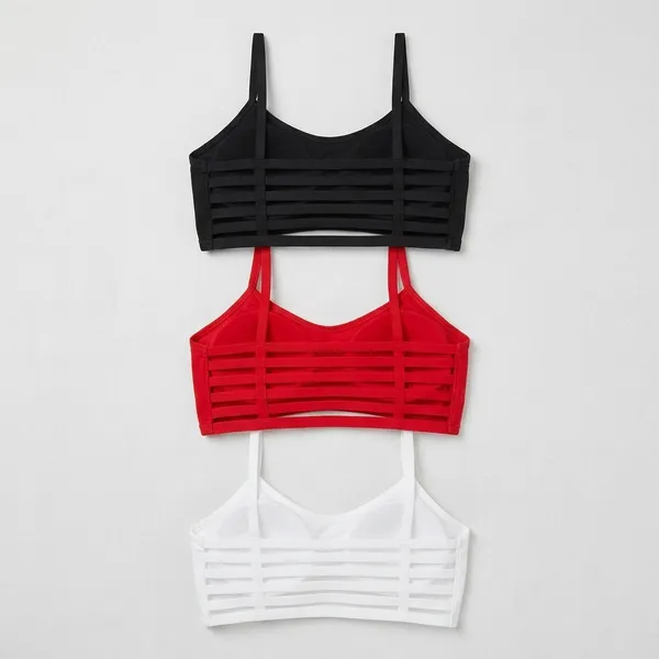 Pack_Of_3_Red_And_Black_And_White_Cotton_Blend_Lightly_Padded_Full_Coverage_Everyday_Bra_For_Women_|