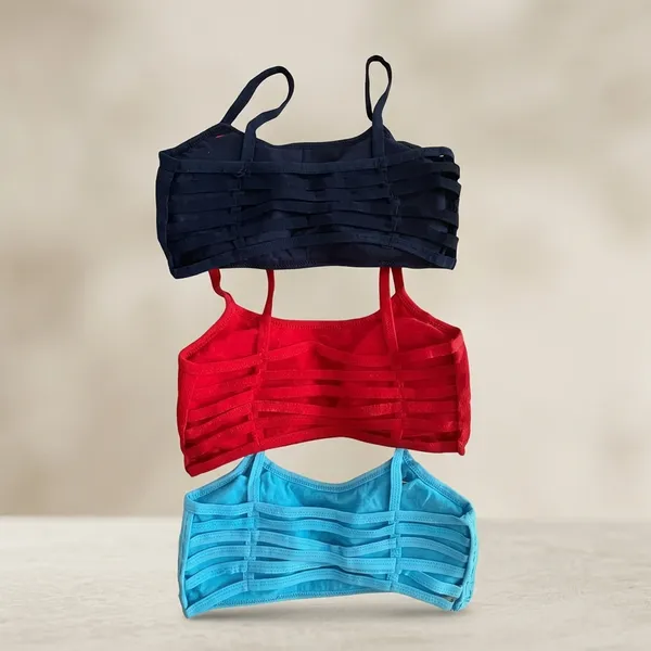 Pack_Of_3_Red_And_Sky_Blue_And_Navy_Blue_Cotton_Blend_Light_Padded_Bra_For_Women_|