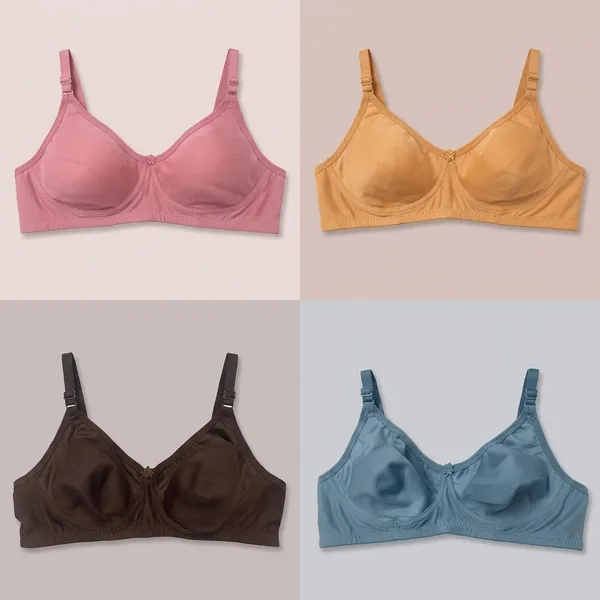 Pack_Of_4_Multicolor_Cotton_Blend_Lightly_Padded_Full_Coverage_Daily_Wear_Bra_For_Women_|