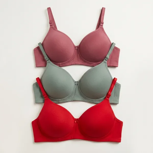 Pack_Of_3_Red_And_Green_And_Mauve_Pink_Cotton_Blend_Lightly_Padded_Full_Coverage_Bra_For_Women_|