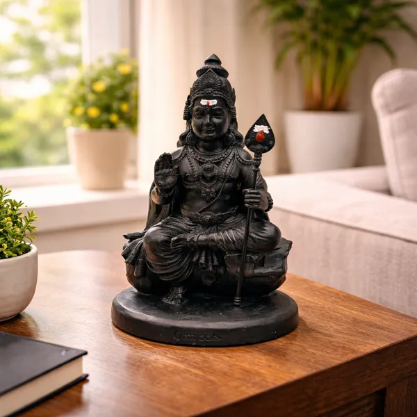 Black_Resin_Seated_Lord_Shiva_Idol_With_Trident
