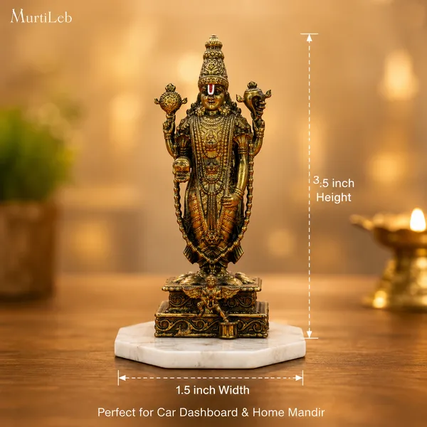 MurtiLeb_Antique_Gold_Tirupati_Balaji_Idol_3.5_Inch