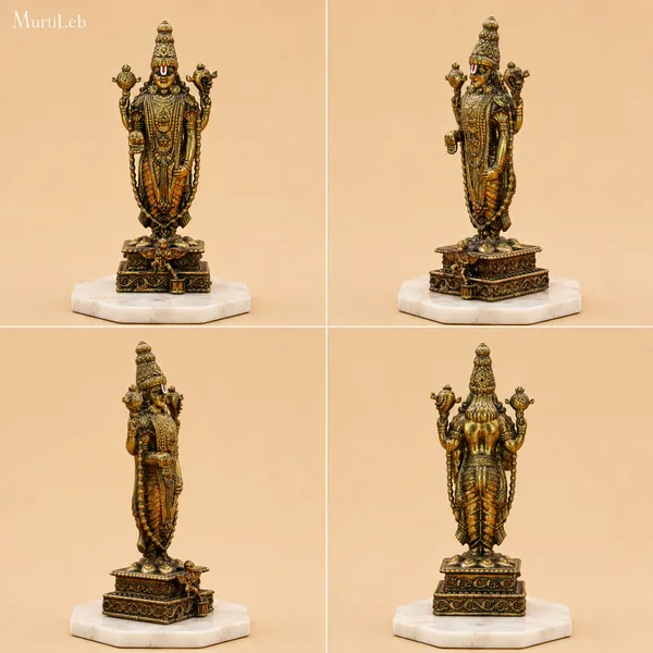 MurtiLeb_Antique_Gold_Tirupati_Balaji_Idol_3.5_Inch