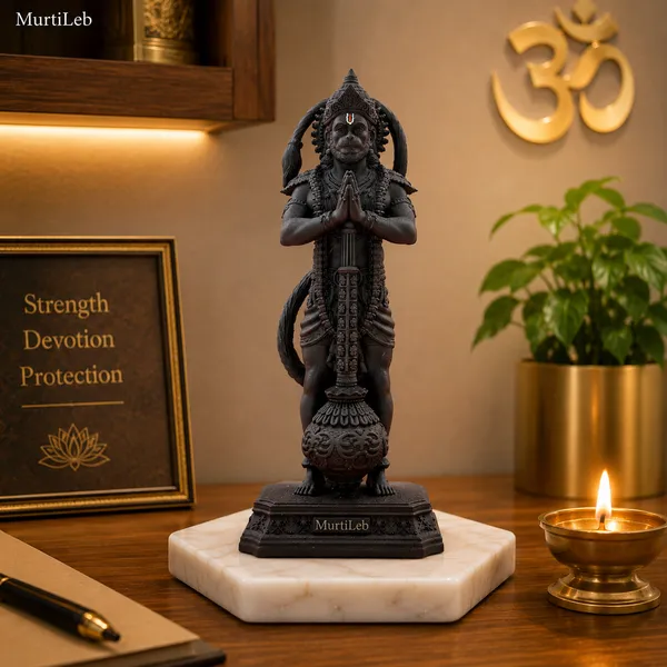 MurtiLeb_7_Inch_Black_Lord_Hanuman_Idol