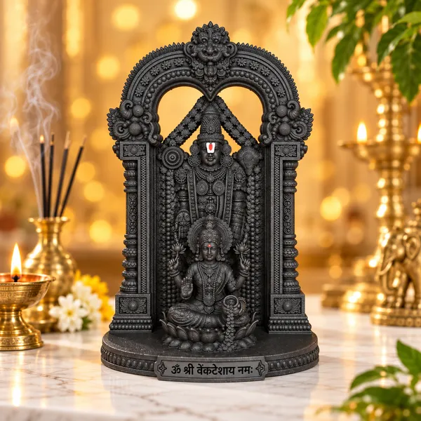 Lord_Venkateswara_&_Mata_Padmavathi_4"_Idol
