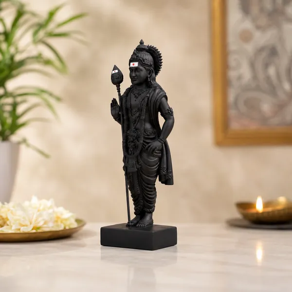 Murtileb_Lord_Murugan_Swamy_(4_Inch-Matte_Black)