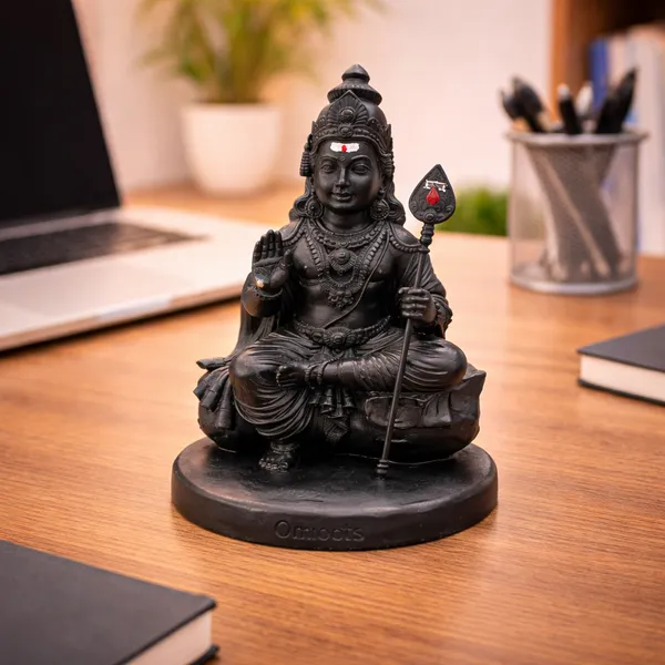 Black_Resin_Seated_Lord_Shiva_Idol_With_Trident