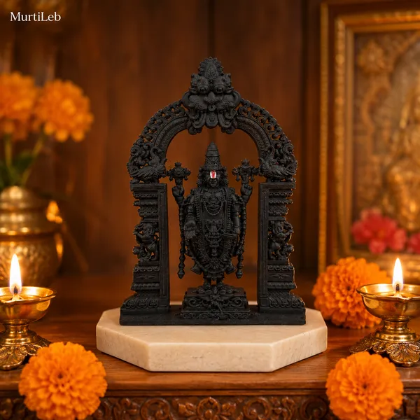 Lord_Venkateswara_Idol_With_Ornate_Arch_3.5Inch