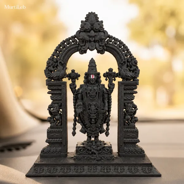 Lord_Venkateswara_Idol_With_Ornate_Arch_3.5Inch