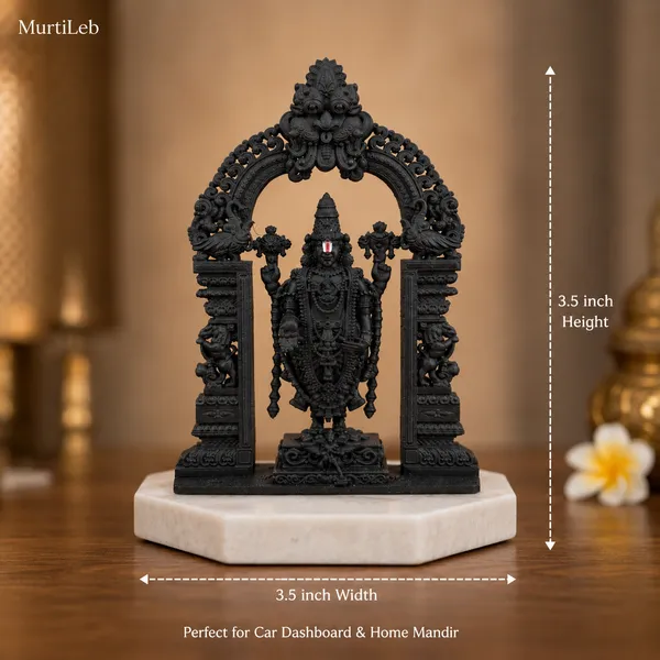 Lord_Venkateswara_Idol_With_Ornate_Arch_3.5Inch