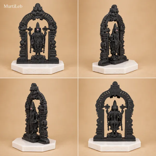 Lord_Venkateswara_Idol_With_Ornate_Arch_3.5Inch