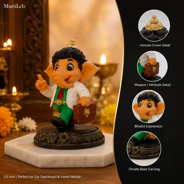 MurtiLeb_Business_Ganesha_Idol_3.5_Inch_|_Premium_Resin_Ganpati_Murti