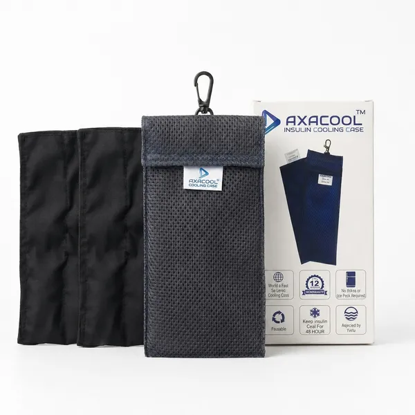 Axacool_Pro_Insulin_Cooler_Travel_Case_With_Two_Inner_Pouches_48_Hours,_Tsa_Approved_Best_Insulin_Cooling_Bag_For_Travel,_Insulin_Cooling_Pouch,_No_Ice_Packs,_Medicine_Travel_Pouch_Grey