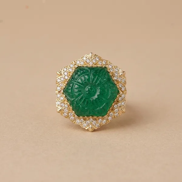 Green_Carved_Jade_Stone_Gold_Tone_Statement_Cocktail_Ring