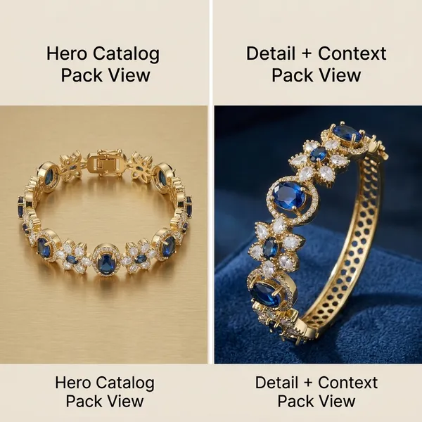 Gold_Tone_Blue_Stone_Floral_Design_Bangle_Bracelet_For_Women