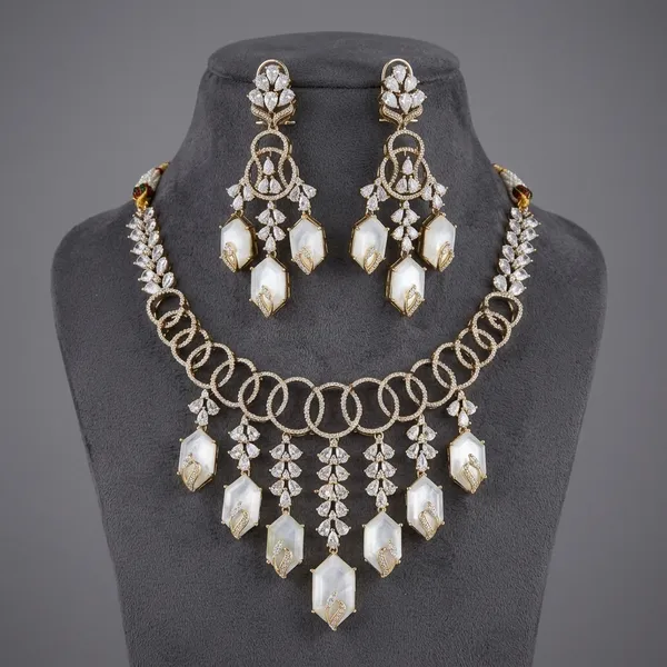 Gold_Tone_Brass_American_Diamond_Chandelier_Necklace_Set_For_Women