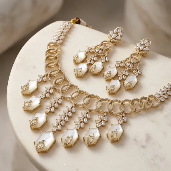 Gold_Tone_Brass_American_Diamond_Chandelier_Necklace_Set_For_Women
