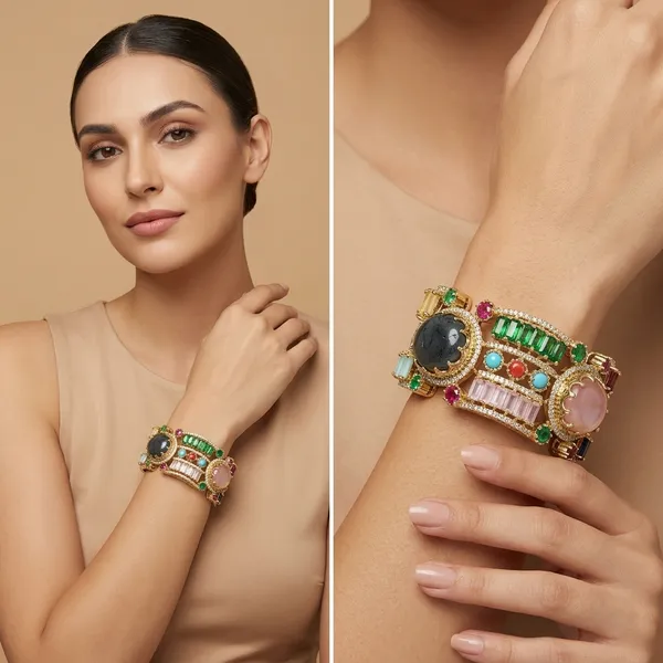 Gold_Tone_Multi_Stone_Decorative_Bracelet