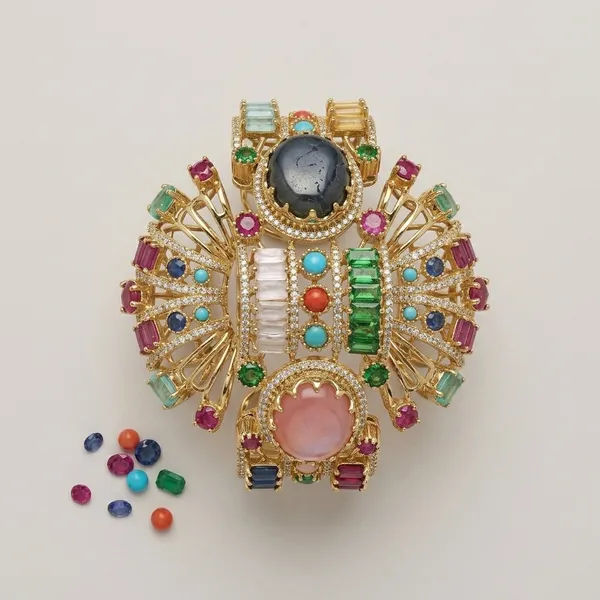 Gold_Tone_Multi_Stone_Decorative_Bracelet