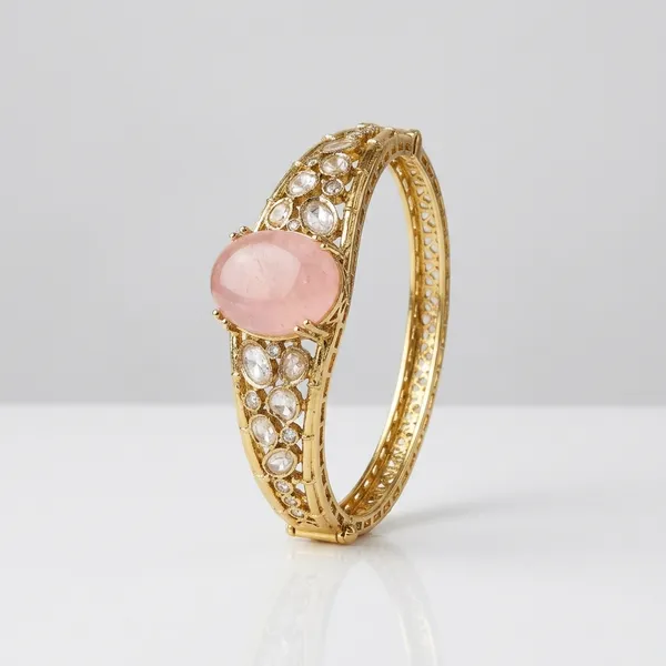 Gold_Tone_Pink_Stone_Embellished_Bangle_Bracelet
