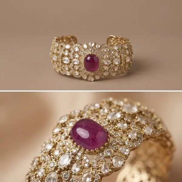 Purple_Stone_Embellished_Antique_Gold_Bracelet