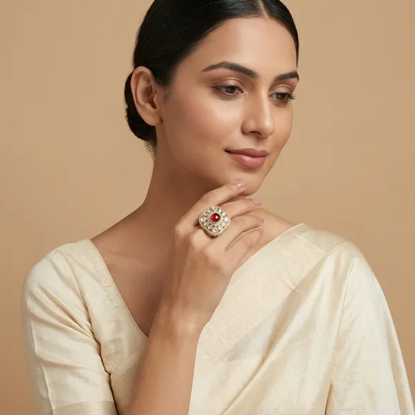 Gold_Plated_Ruby_Kundan_Adjustable_Cocktail_Ring