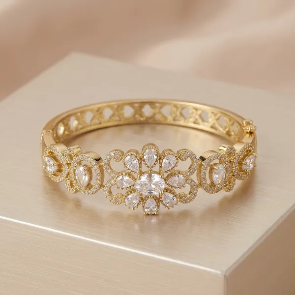 Gold_Plated_Clear_Stone_Embellished_Kada_Bracelet_For_Women