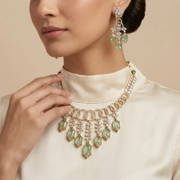 Green_Crystal_Stone_Brass_Statement_Necklace_Set_For_Women