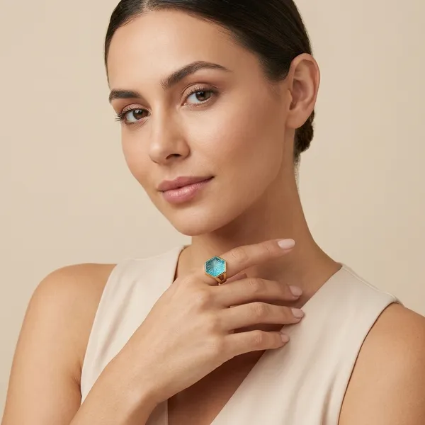 Gold_Plated_Blue_Stone_Carved_Ring_For_Women