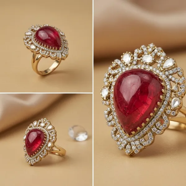 Pink_Stone_Studded_Cocktail_Ring_With_Teardrop_Design