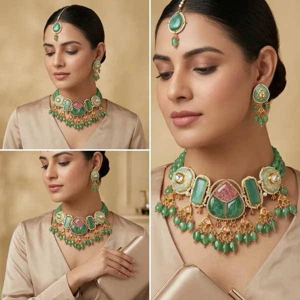 Green_Jadau_Kundan_Bridal_Jewellery_Set_With_Pearls_And_Stones