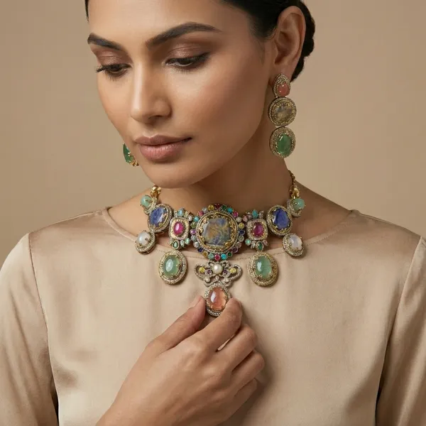 Multicolor_Stone_Gold_Tone_Traditional_Brass_Jewellery_Set_For_Women