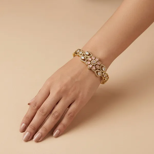 Gold_Tone_Crystal_Floral_Bangle_Bracelet