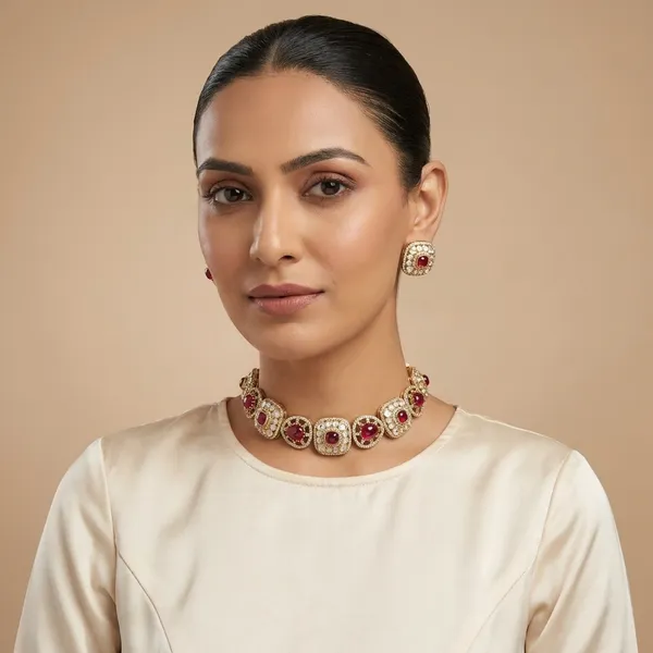 Gold_Plated_Pearl_Ruby_Stone_Brass_Jewellery_Set_For_Women