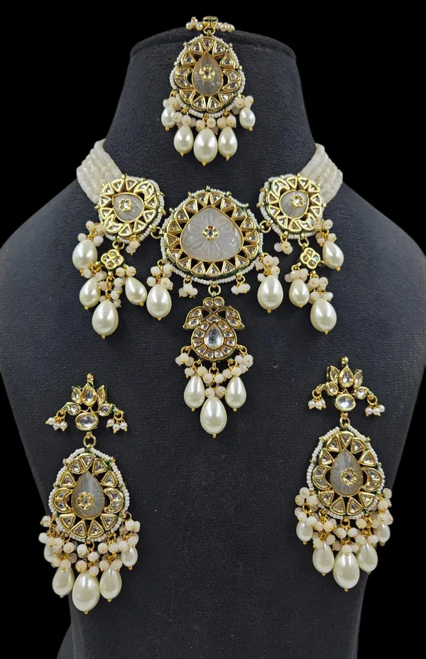 Gold_Plated_Pearl_Drop_Kundan_Bridal_Jewellery_Set
