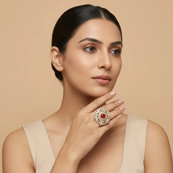Gold_Plated_Kundan_Ruby_Stone_Adjustable_Ring_For_Women